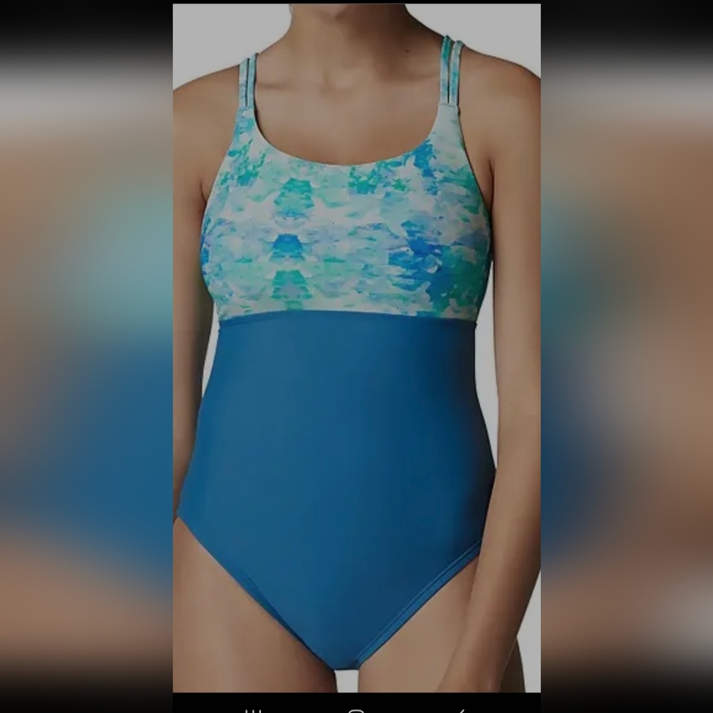 Speedo One Piece Swimsuit Bright Cobalt Size 8